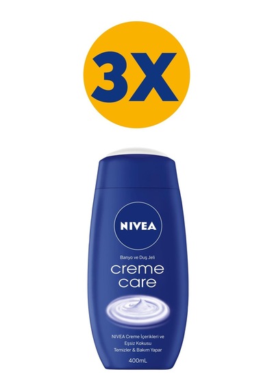 Nivea Creme Care Banyo ve Duş Jeli 3 x 400 ML