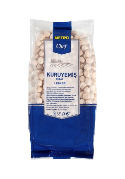 Metro Chef Beyaz Leblebi 250 G - Eşit Boy, Düşük Tuzlu, Atıştırmalık 8'li Avantaj Paketi - 8 Ad Tarı