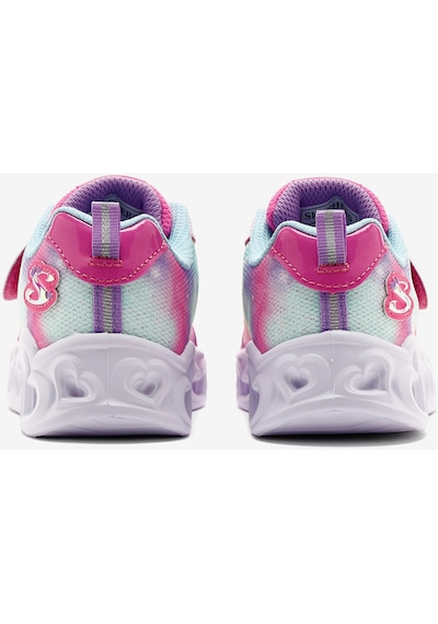 Skechers Heart Lights - Lovin Reflection Küçük Kız Çocuk Pembe Işıklı Spor Ayakkabı 302693n Pktq Pembe
