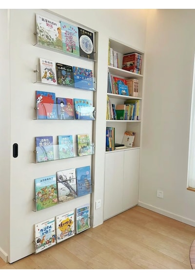 Dekoratif Kitap Raf Şeffaf, 50cm Çok Renkli