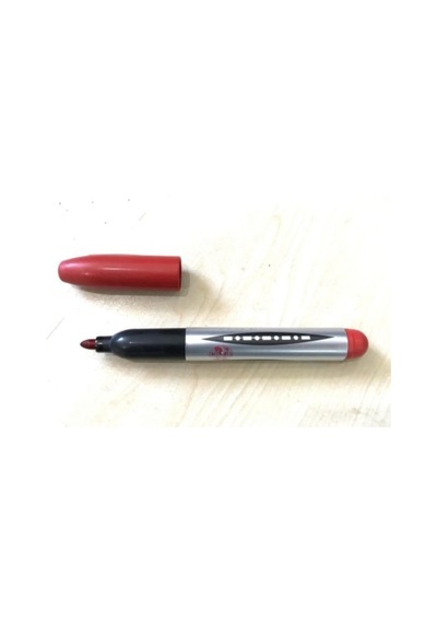 Permanent Marker Kalemi, Kırmızı, 10 Adet Set, Kalıcı Keçeli Kalem Genel