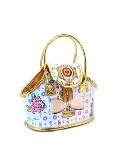 Cutekins Taşıma Çantalı Peluş Unicorn Lou Lou Çok Rengi