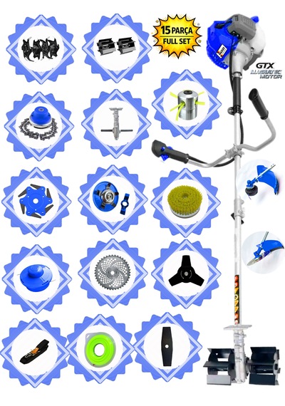 Prowackers German Wronıx-845 Pro Yan Tip Tırpan+ Akrobat Çapalama + Toprak Eşeleme 15 Parça Efsane Set