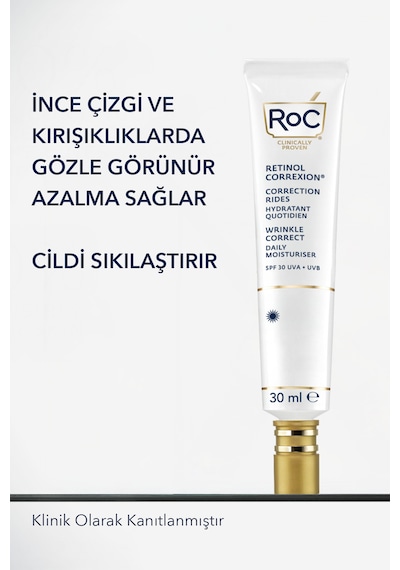 Roc Retinol Correxion Daily Moisturiser Gündüz Kremi SPF30 30 ML
