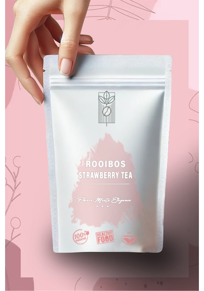 Premium Çilekli Rooibos Çayı 50g, Strawberry Rooibos Tea