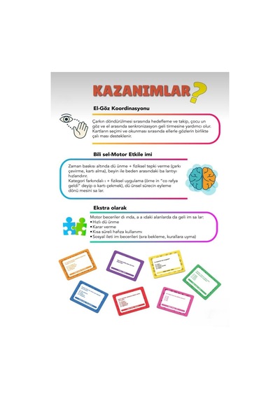 Bilgi Çarkı Eğitici Ve Eğlenceli 84 Soru Kartlı Genel Kültür Ve Zeka Kutu Oyunu