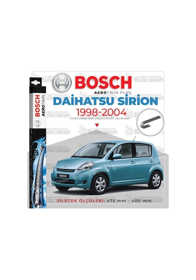 Daihatsu Sirion Muz Silecek Takımı 1998-2004 Bosch Aerotwin N11.4990