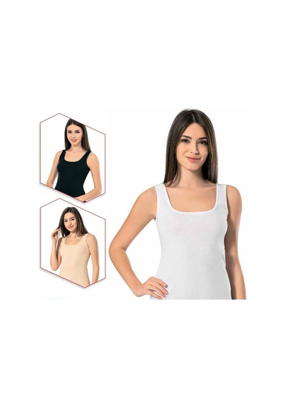 Erdem Muscle Tank Atlet 2'li Beyaz