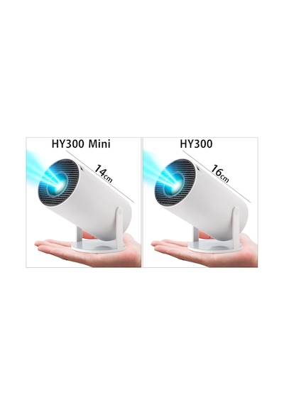 Coverzone Hy300 Mini Projeksiyon Wifi 6 Bt5.0, Android 11.0