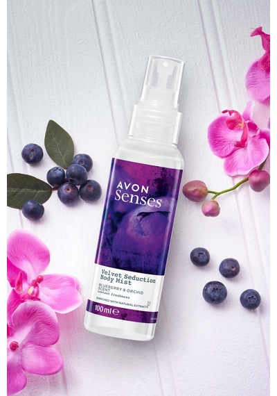Avon Velvet Seduction Yaban Mersini ve Orkide Kokulu Vücut Spreyi 2 x 100 ML