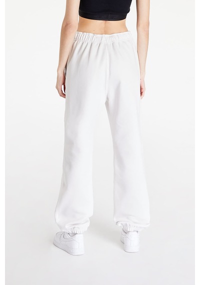 Nike Solo Swoosh Fleece Pant Pamuklu Şardonlu Bol Kesim Yüksek Bel Kadın Eşofman Altı Kırık Beyaz