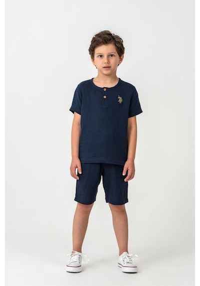 U.s. Polo Assn. Erkek Çocuk Lacivert Bermuda Takım Us2439-c-v4 Lacivert
