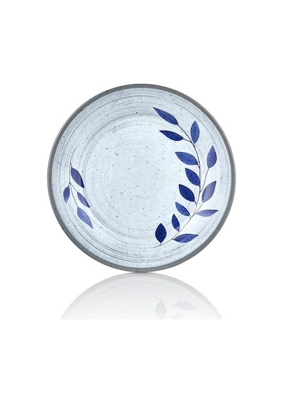 Happy Chef Selva Blu 3'lü Klasik Yuvarlak Tabak Seti, Ø 25 Cm - H.2 Cm, Thermoset Melamin Çok Renkli