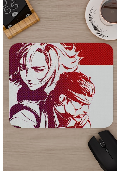 Metal Gear Solid Kaymaz Dikişli Kauçuk Oyuncu Mousepad V4 - 22x18 Gaming Mouse Pad Fare Altlığı