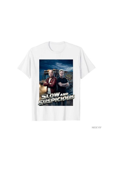 Flood Of Style Yavaş Ve Şüphekar Meme T-shirt Erkekler Kadınlar Için % 100% Pamuklu T Shirt Kısa Kollu Üstle Beyaz