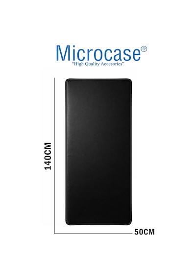 Microcase Elektrikli Scooterlar İçin Ev İçi Park Toz Çamur Zemin Koruyucu Deri Mat 50x140 Al5508 Siyah