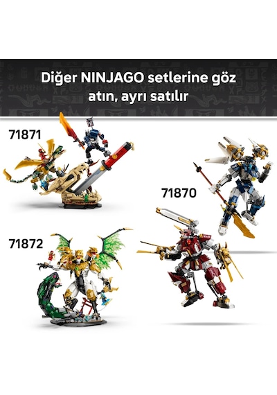 LEGO® NINJAGO® Ultra Ejderha Savaşı 71872 - 12 Yaş ve Üzeri Çocuklar için Minifigür İçeren Oyuncak Yapım Seti (2178 Parça)