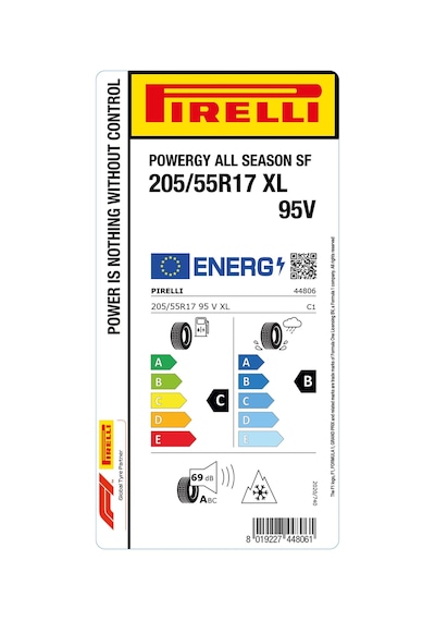 Pirelli 205/55R17 95V XL Powergy All Season SF M+S 3PMSF Dört Mevsim Lastiği  2025