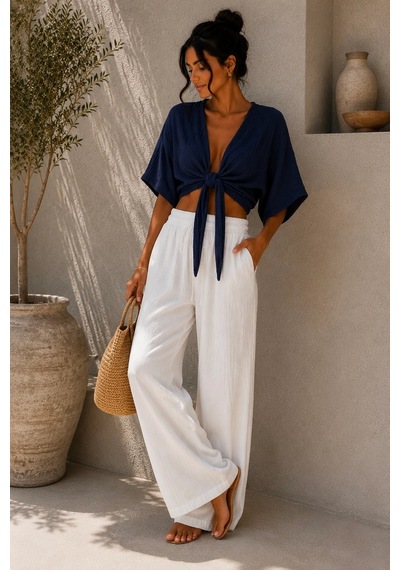Bbbutikbasic Kadın Müslin Bağlamalı Bolero Bluz Oversize Salaş Yazlık Kimono Hırka My3535 Lacivert Bbbutikbasic Kadın Müslin Bağlamalı Bolero Bluz Oversize Salaş Yazlık Kimono Hırka My3535 Lacivert