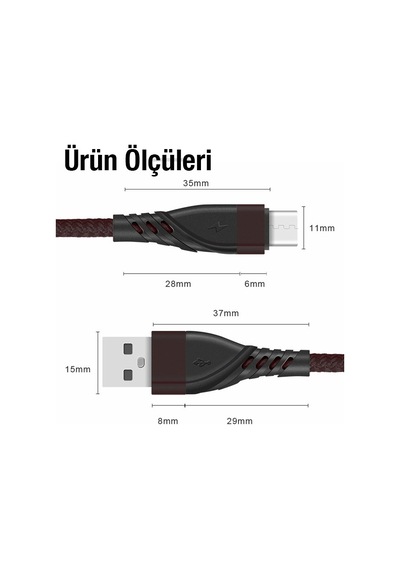 Ally Qc3.0 Usb To Type-c Hızlı Şarj Kablosu