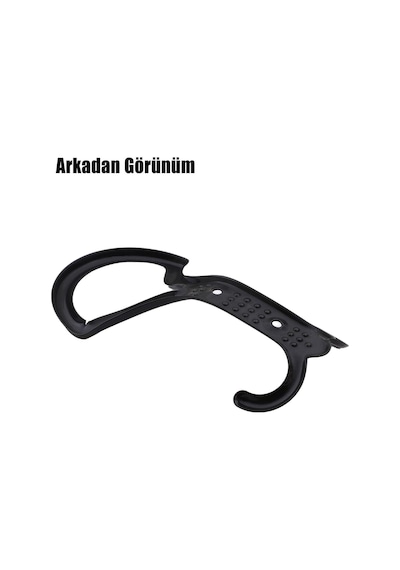 5 Adet Noktalı Siyah Metal Portmanto Vestiyer Duvar Askısı Dolap Elbise Askılığı Askılık Askılığı Diğer