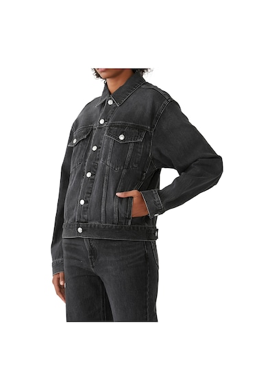 T By Alexander Wang Oversize Trucker Ceket Koyu Gri