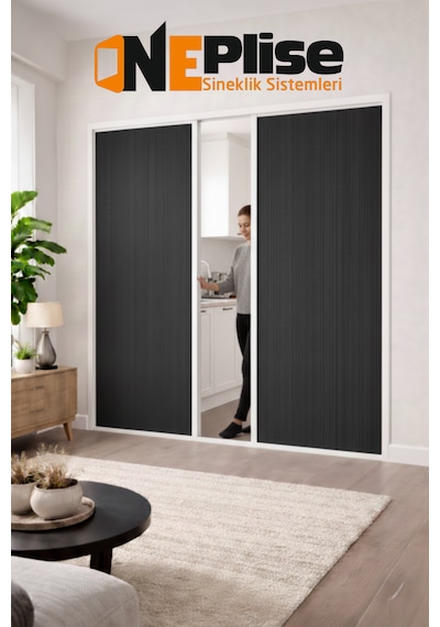 Premium Seri Duble Kapı Seperatörü-estetik Akordiyon Plise Perdesi 0-150 X 0-230 En: 0cm - 150cm X Boy: 0cm - 230cm Premium Seri Duble Kapı Seperatörü-estetik Akordiyon Plise Perdesi 0-150 X 0-230 En: 0cm - 150cm X Boy: 0cm - 230cm