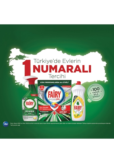 Fairy Power Sprey 3'ü 1 Arada Bulaşık ve Mutfak 500 ML