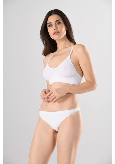 Miss Fit 1315 İnce Askılı Büstiyer Beyaz