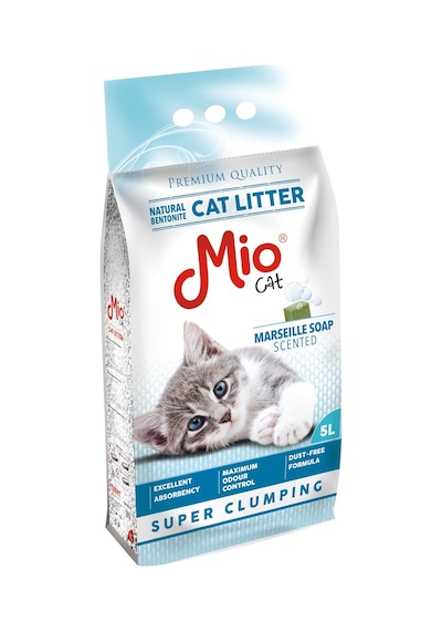 Mio Kedi Kumu, 5 Lt. Marsilya Sabun Kokulu Bentonit, İnce