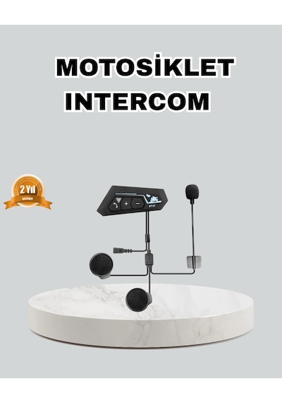Mey İthalat Motosiklet Kaskı İçin Bluetooth Kulaklık - Kablosuz, Mikrofonlu, Gürültü Azaltmalı Bt22