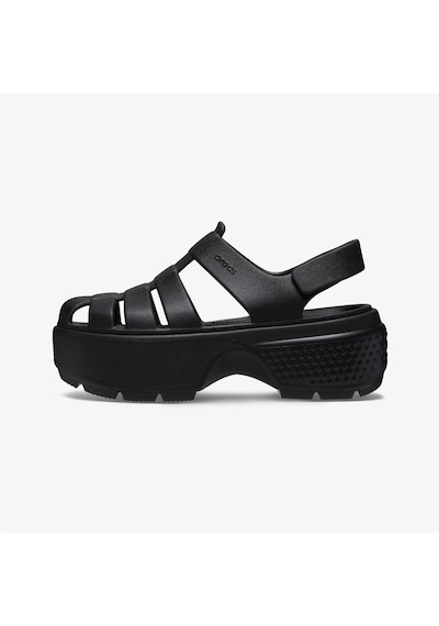 Crocs Stomp Fisherman Kadın Siyah Sandalet 209938 Siyah