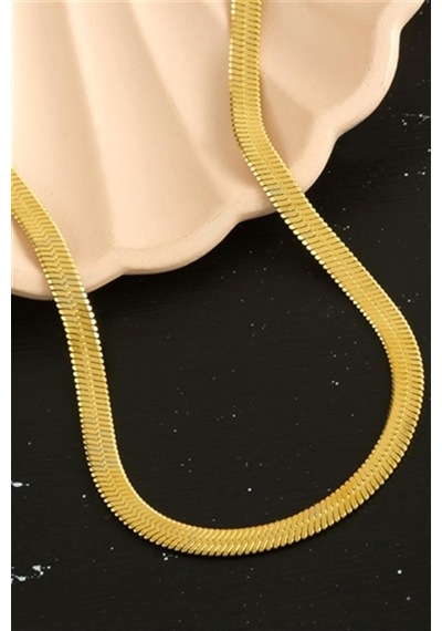 Lüx İtalyan Çelik Zincir Kolye 45cm Çok Renkli 98721999