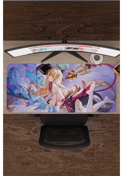 Escoffier Genshin Impact Anime Gacha V1 - 90x40 Xxl Gaming Mouse Pad Fare Altlığı