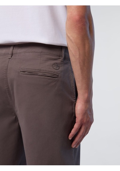 North Sails Star Regular Fit Chino Erkek Şort-33513 Kahverengi