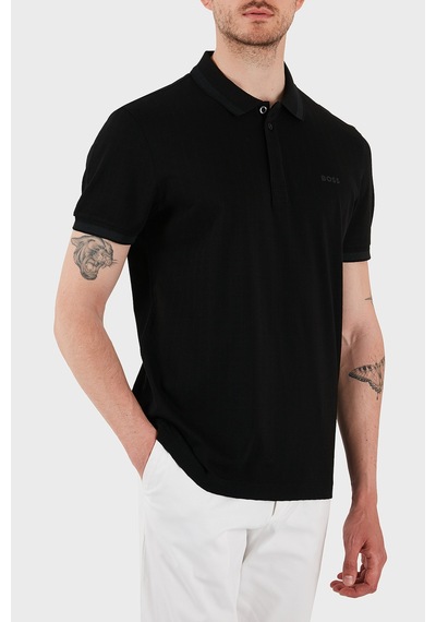 Boss Erkek Polo Yaka T Shirt 50538160 001 Siyah SIYAH