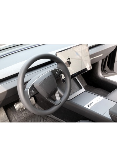Tesla Model Y Juniper İçin Uyumlu Direksiyon Alt Kısım Kaplama Mat Karbon