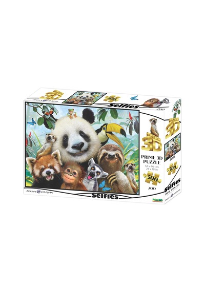 Prime 3d - Hayvanat Bahçesi Selfie 500 Parça Yetişkin Puzzle 10063