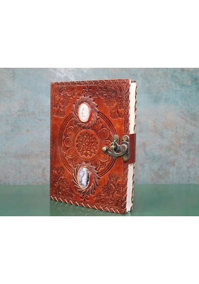 Taşlı Deri Defter Model 2