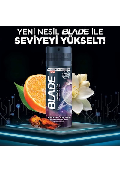 Blade Mysaur Erkek Alüminyumsuz Deodorant 3x150 Ml