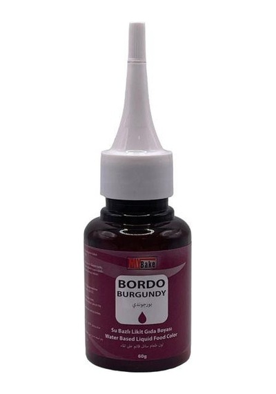 My Bake Su Bazlı Likit Gıda Boyası Bordo 60 G