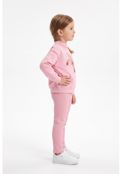 Toontoy Kids Toontoy Kız Çocuk Baskılı Karyoka Dikişli Sweatshirt Pembe Toontoy Kids Toontoy Kız Çocuk Baskılı Karyoka Dikişli Sweatshirt Pembe