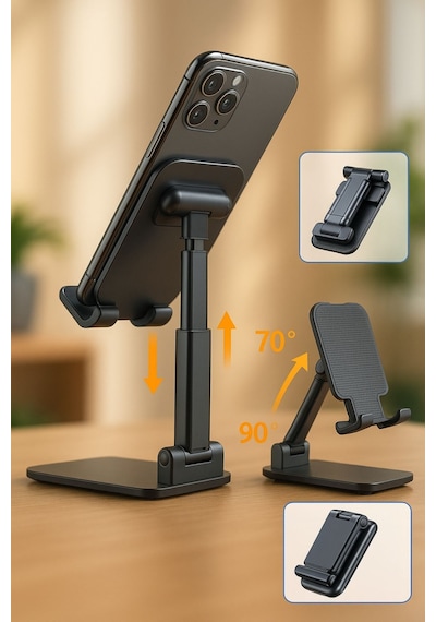 360 Katlanabilir Masaüstü Telefon Ve Tablet Standı