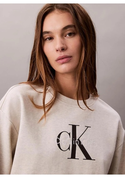 Calvin Klein Jeans Monologo Uzun Kollu Rahat Kesim Penye Bisiklet Yaka Kadın Gri Sweatshirt Lv047b23 Gri Calvin Klein Jeans Monologo Uzun Kollu Rahat Kesim Penye Bisiklet Yaka Kadın Gri Sweatshirt Lv047b23 Gri