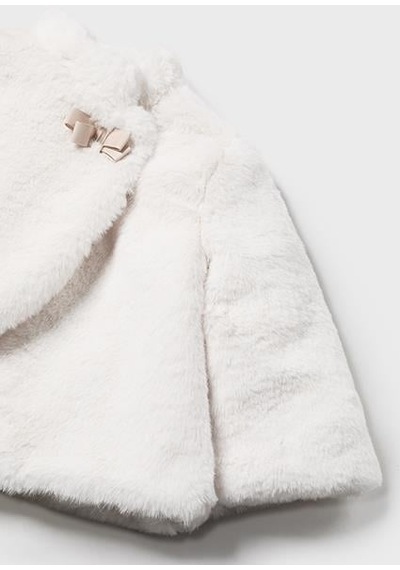 Andywawa Mayoral Kız Bebek Kürkü Mont 2477 White