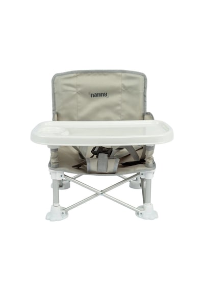 FUNKY CHAIRS Deluxe Portatif Katlanabilir Mama Sandalyesi Açık Gri