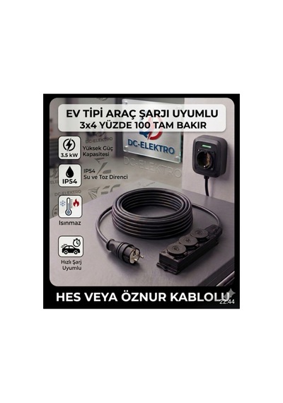 Kauçuk 3 Lü Evde Araç Şarjı Uyumlu 25 Metre 3x4 Mm Ttr Tam Bakır Hes Veya Öznur Kablolu Kauçuk 3 Lü Ip54 Uyumlu Uzatma Seyyar - 878156102 Kauçuk 3 Lü Evde Araç Şarjı Uyumlu 25 Metre 3x4 Mm Ttr Tam Bakır Hes Veya Öznur Kablolu Kauçuk 3 Lü Ip54 Uyumlu Uzatma Seyyar - 878156102
