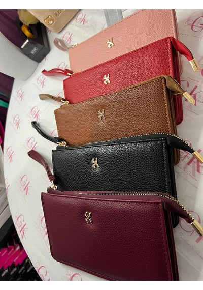 Gk Gamzelirenklerim Luxury Fashıon&accessorıes El Askılı Büyük Cüzdan Premium Kalite Suni Deri Siyah