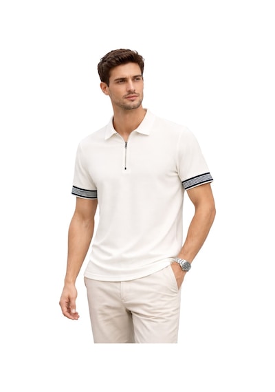 Cazador 44715 Polo Yaka T-shirt Erkek Ekru Tişört Ekru