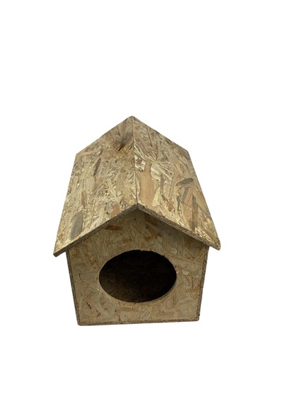 Reyo Kedi Evi Dış Ortam Uygun Ahşap Kedi Evi Osb 39x32x30 Cm - Cat25